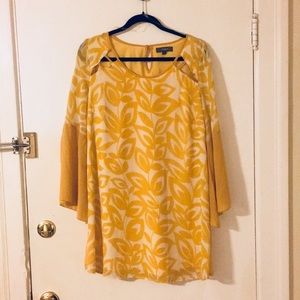 Bell Sleeve Shift Dress
